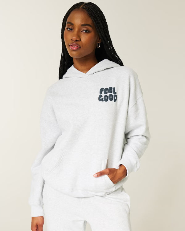 Hollister Women's Oversized Graphic Hoodie
